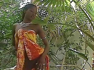 Amazing baleful pornographic star India gets bare-ass